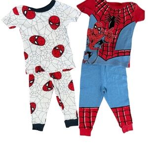Marvel Spider-Man Kids Pajama Set - Red, Blue, and White